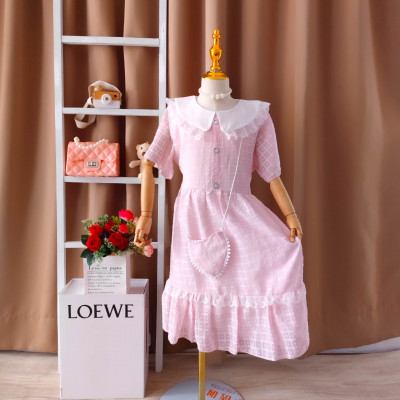 Dress renda popping point-dress anak perempuan (Only 2pcs)